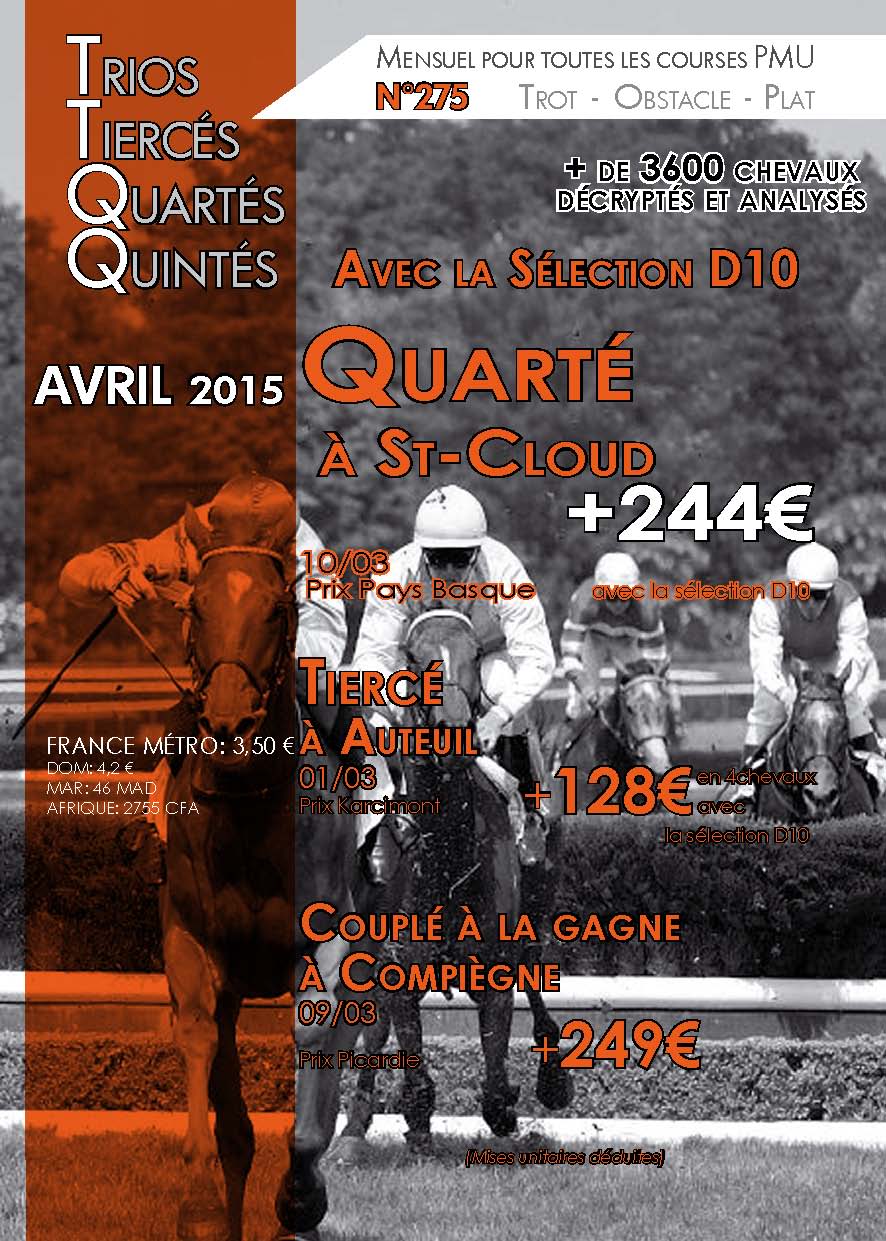 Le Trios-Tiercés-Quartés-Quintés - Revue mensuel notations hippiques pour turfistes